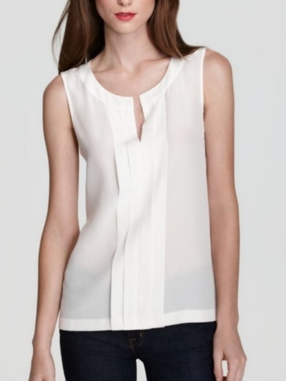 Kate Spade Addie Sleeveless Silk Blouse 8